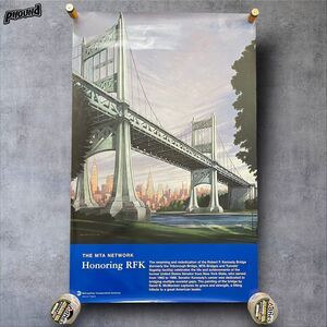 MTA NYCTA SUBWAY ART POSTER Honoring RFK NYC SUBWAY Network